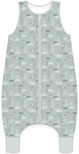Herding babybest Schlafoverall, Nordic Forest, 90 cm, Mit Reißverschluss, Obermaterial: 100% Baumwolle/Füllung: 100% Polyester, Grün