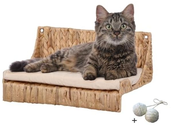 Rohrschneider Katzen-Kletterwand Katzenkletterwand Fenja Katzenstufen Wand Kletteretage Wasserhyzinthe
