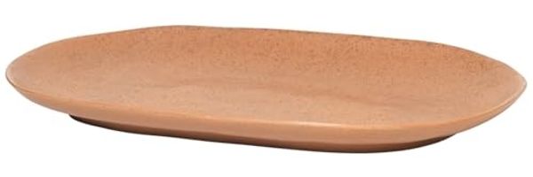 Broste Copenhagen Shape Camel mit Struktur Platte 36x22,5 cm