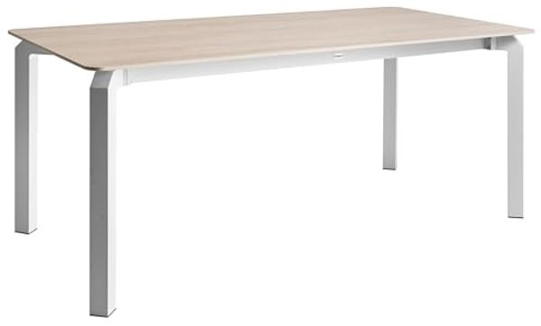 Gartentisch FELETTO 180 cm 90 cm Stein Travertinoptik