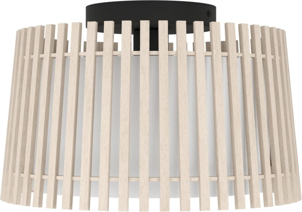 Eglo 900901 Deckenleuchte FATTORIA Stahl schwarz E27 1X25W H:24cm Ø38cm dimmbar