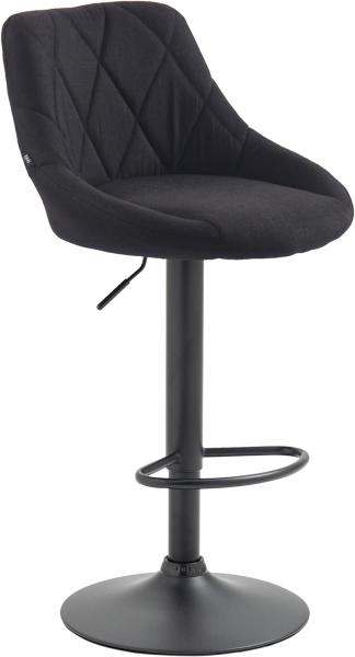 Barhocker Lazio Stoff schwarz (Farbe: schwarz)