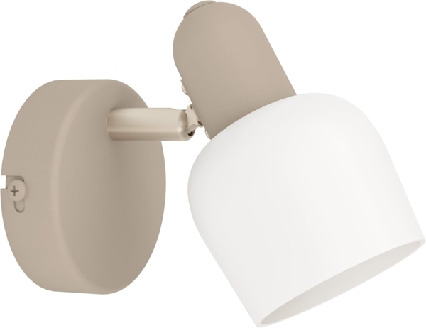 Eglo 900714 Spotleuchte CORATO Stahl sandfarben, nickel-matt E14 1X18W L:8. 5cm H:12. 5cm dimmbar