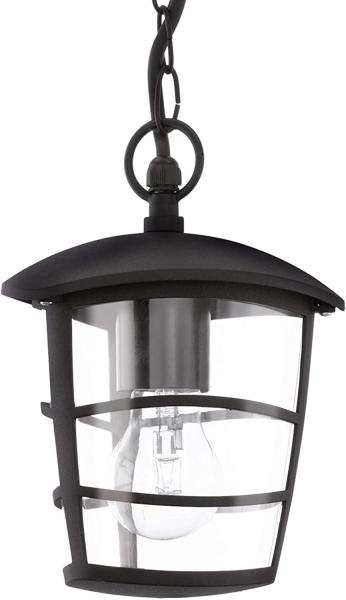 Eglo 93406 Aussenleuchte ALORIA schwarz, E27 max. 1X40W L:17cm B:17cm H:68,5cm