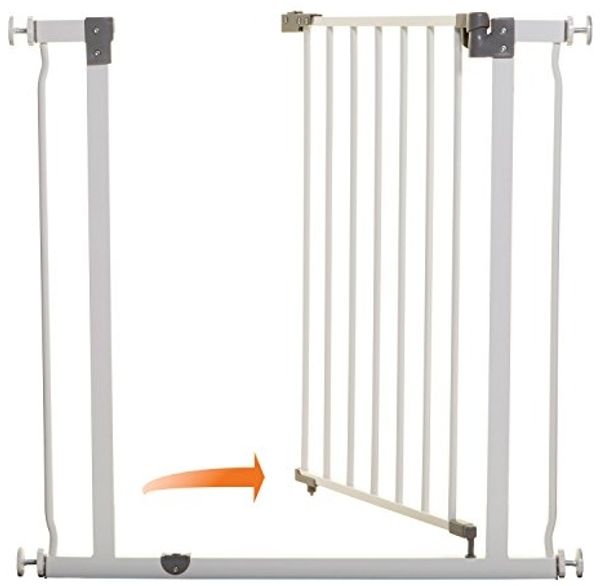 Dreambaby G9501 Liberty Treppenschutzgitter / Türschutzgitter-Set - 1 Gitter + 1 Verlängerung (passend 75cm-100cm) weiß Bild 6