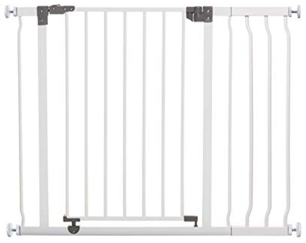 Dreambaby G9501 Liberty Treppenschutzgitter / Türschutzgitter-Set - 1 Gitter + 1 Verlängerung (passend 75cm-100cm) weiß