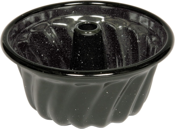 Riess Gugelhupfform Emaille Schwarz 22cm