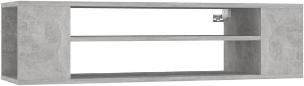 vidaXL TV-Hängeschrank Betongrau 100x30x26,5 cm Holzwerkstoff 806233
