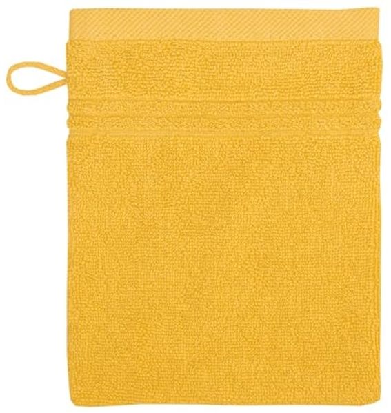 Bio Baumwolle Handtücher - alle Größen & Trendfarben Waschhandschuh, 16x21 cm, amber