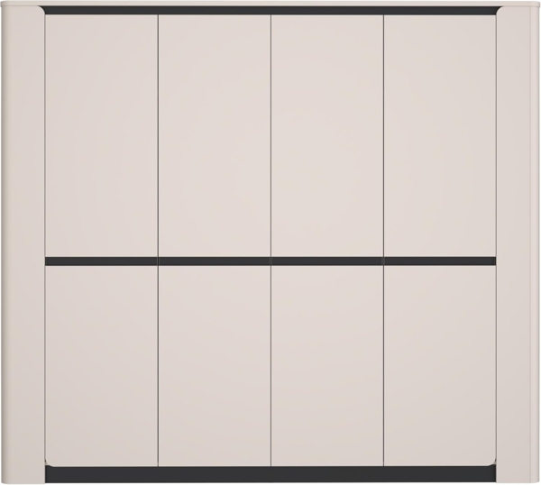Kleiderschrank Venedig / Vodol, Holzwerkstoff, Beige, 240 x 214 x 63 cm Bild 5