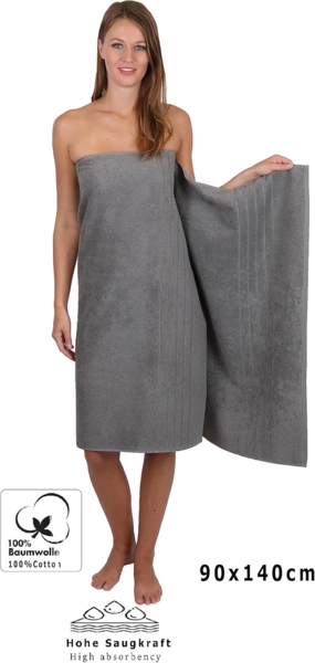 Betz Handtuch Set 8-TLG Handtuch-Set Deluxe, 100% Baumwolle (Set, 8-St), Farbe anthrazit Bild 6