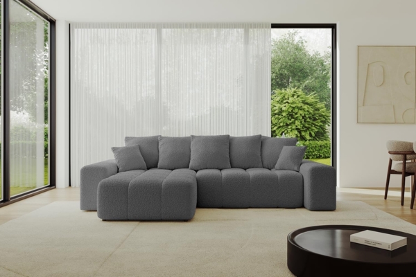 ALTDECOR Ecksofa ENIL-L, Couch mit Schlaffunktion, Wohnzimmer - Wohnlandschaft, Corner Sofa Bett Eckcouch Couch L-Form Schlafcouch Ausziehbar