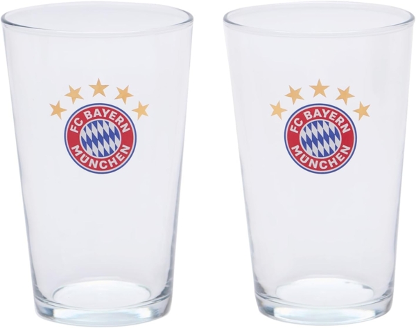 FC Bayern München Glas Fanglas 2er Set
