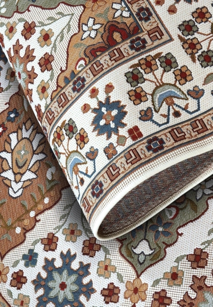 Villeroy & Boch Outdoorteppich Domenique, rechteckig, Höhe: 3 mm, Outdoor, Flachgewebe, wetterfest, Balkon, Garten, Klassisch, Terrasse Bild 6