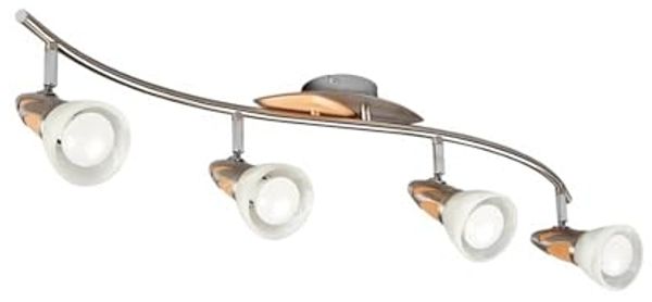 Lindby Deckenleuchten Marena, Metall, Alu IP20, 4 x 7 W LED R50
