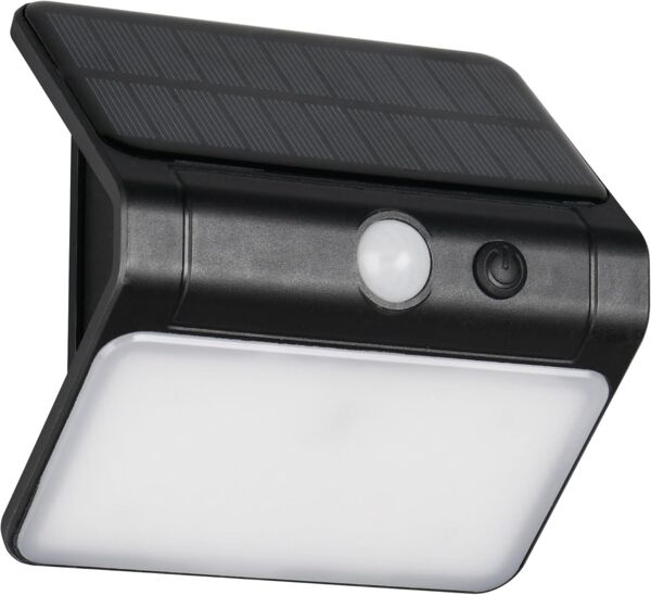 Solar Wandleuchte OLINDA außen mit Bewegungsmelder, Breite 12cm