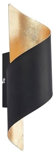 Lindby Wandleuchte Desirio, Metall, Schwarz IP20, 1 x 40 W