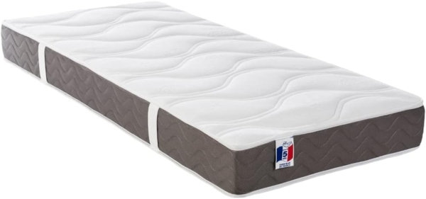 Vente-unique - Dekoratives Bett mit elektrischer Relaxfunktion mit Tellern + 3-Zonen-Matratze aus 100 % Latex - 2 x 70 x 190 cm - Stoff - Beige - TIARI von YSMÉE Bild 8