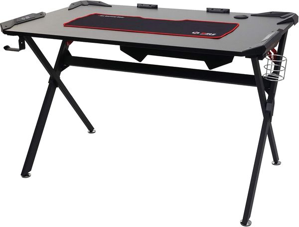 Schreibtisch HWC-F11, Computertisch Jugend-Schreibtisch, Gaming 120x75cm MVG schwarz Bild 4