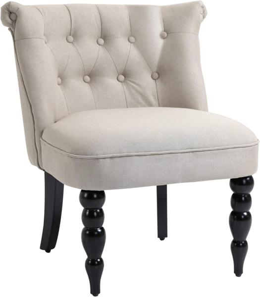 HOMCOM Sessel Polstersessel mit Knopfdesign