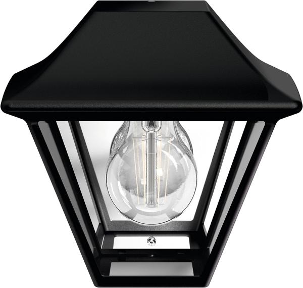 Philips Alpenglow wall lantern black 1x42W 230V