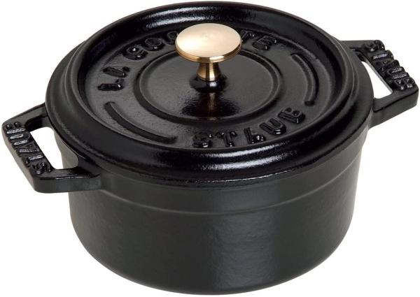 STAUB Cocotte Bräter Mini new Classic Gusseisen 0,25 l Ø10cm schwarz