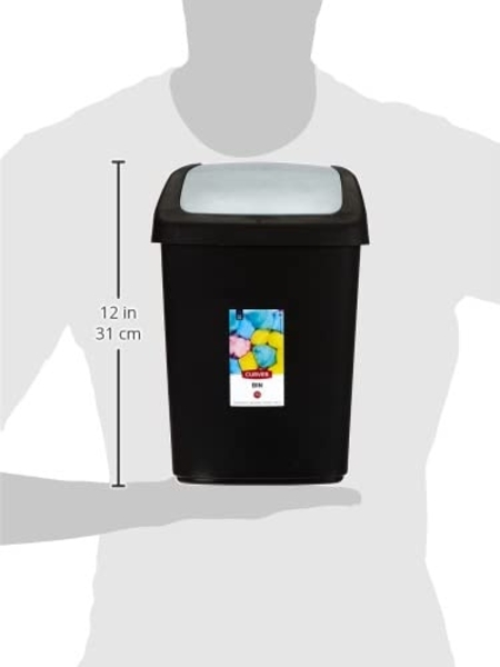 CURVER Abfallbehälter Swing-Top mit Schwingdeckel 10 l soft grau Bild 4