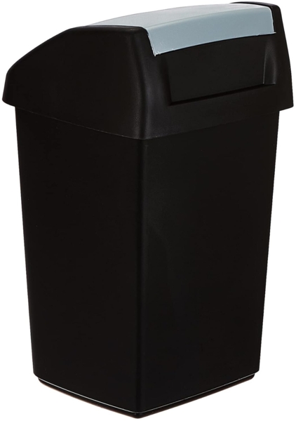 CURVER Abfallbehälter Swing-Top mit Schwingdeckel 10 l soft grau Bild 2