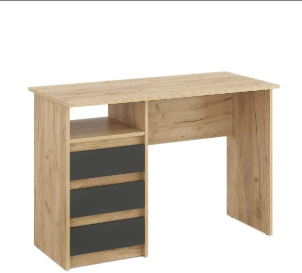 KOMTO Schreibtisch Oslo 110 Schreibtisch mit Schubladen Bürotisch Computertisch, Büro PC-Tisch Kinderschreibtisch mit Stauraum 110 x 50 x 74 cm Bild 4