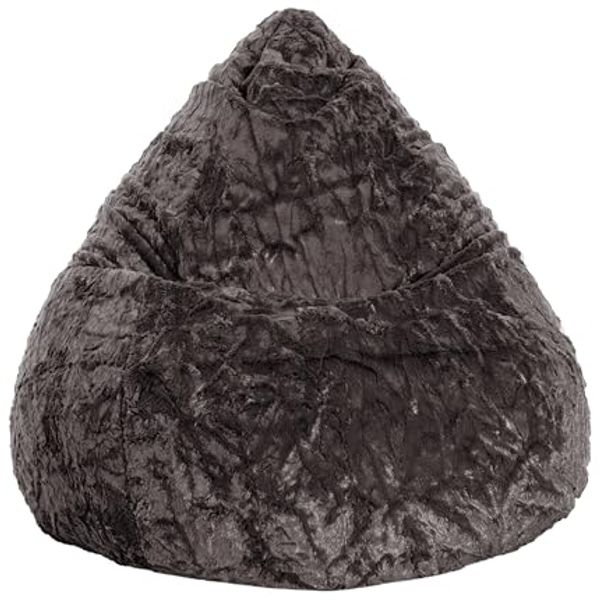 Sitzsack Fluffy XL Schwarz