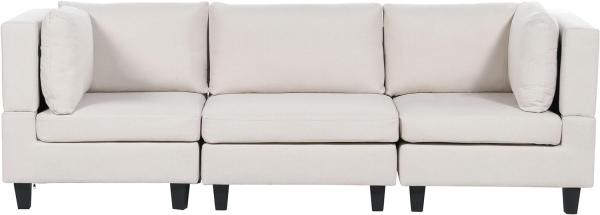 3-Sitzer Sofa Leinenoptik hellbeige UNSTAD