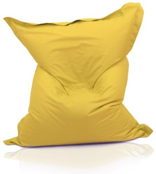 Kinzler S-10026/06 XXL Riesensitzsack, 140x180 cm, Sitzsack Outdoor Indoor, in vielen verschiedenen Farben, mit Innensack, gelb