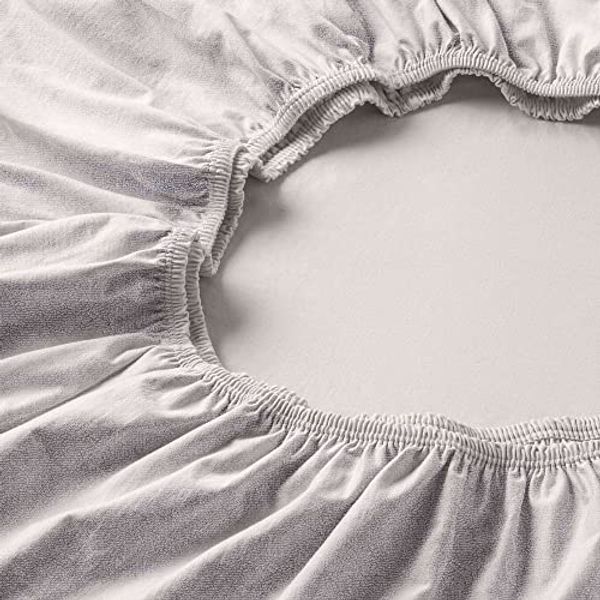 Estella Samt Velours Spannbetttuch 140x200 - 160x200 cm elfenbein (110)