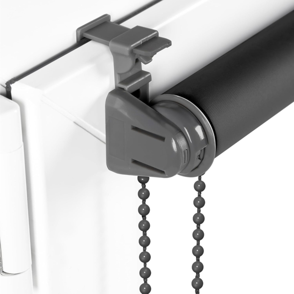 Sonello Verdunkelungsrollo Klemmfix ohne Bohren 40x210 cm Grau Verdunklungsrollo Fensterrollo Rollo Seitenzugrollo Klemmrollo für Fenster & Tür Bild 2