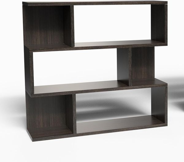 Mama Store Bücherregal, modular, vielseitig, Minimal, 3 Regale, Ulme Café 70 x 87 x 20 cm