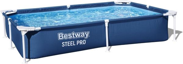 Bestway 'Steel Pro' Frame Pool, ohne Filterpumpe, Stahl / Kunststoff blau, 150 x 221 x 43 cm