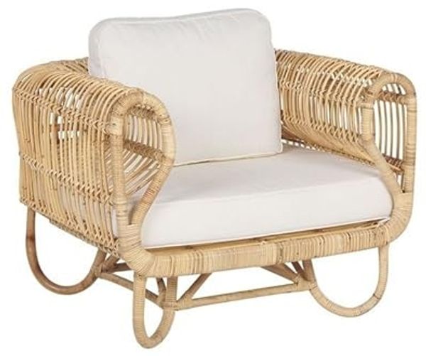 Garten Sessel DOLCEDO Rattan Natürlich