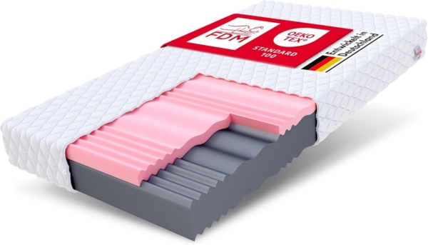 Matratze 80x200 Kaltschaum SELECT Visco Schaum Polyurethanschaum H3/H4 14 cm JERSEY