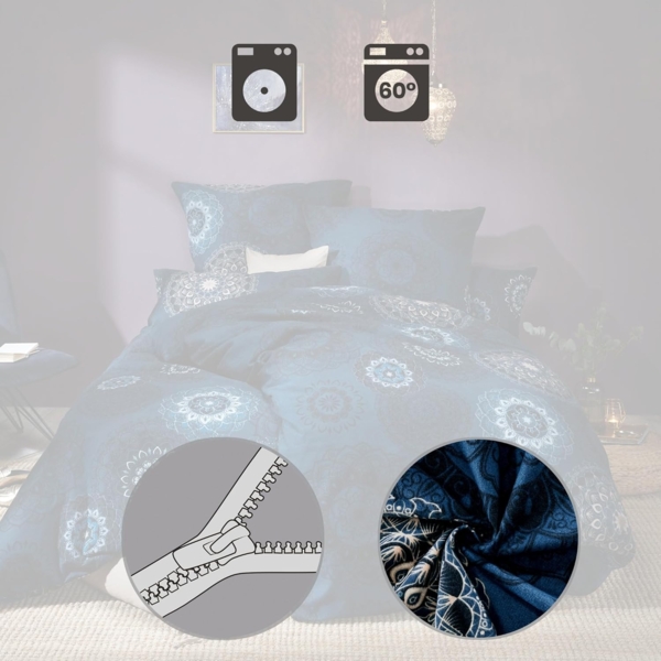 Erwin Müller Bettwäsche Bettwäsche Sparpaket 4-teilig, Biber, Edelflanell Ornamente Bild 7