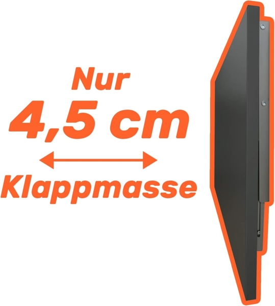 mikon 80x60 Wandtisch Wandklapptisch Küchentisch Schreibtisch Esstisch Klapptisch Esstisch Wandtisch Küchentisch Schreibtisch Kinderschreibtisch Bartisch Computertisch | Gold Craft Bild 4