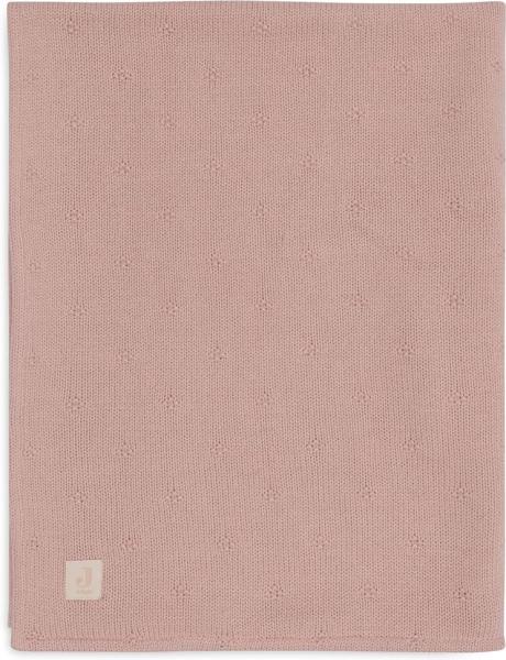 Jollein Decke Wiege 75x100 cm Cosy Knit Wild Rose/Velvet Rosa