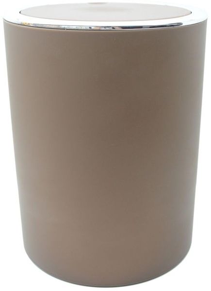 Trendline Kosmetikeimer Ring braun 5 l Badeimer Mülleimer Abfalleimer
