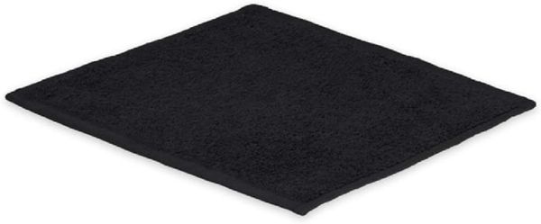 Seiftuch Frottier 500 g/m² 30 x 30 cm Schwarz