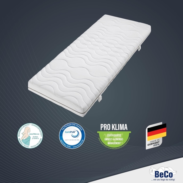 BeCo Nightstyle Visko Größe 160x200 cm Härtegrad H3 (80 kg - 120 kg) Bild 7