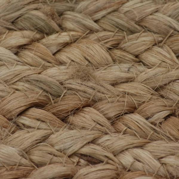 vidaXL Teppich Jute Geflochten 120 cm Rund 245337 Bild 5