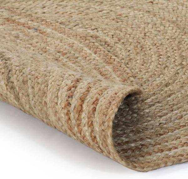 vidaXL Teppich Jute Geflochten 120 cm Rund 245337 Bild 3