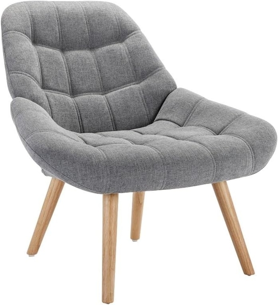 Vente-unique - Sessel - Stoff - Grau - LUOSTO Bild 1