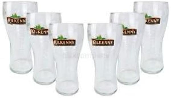 Kilkenny Bier Bierglas Glas GläserSet - 6x Biergläser 0,5l geeicht