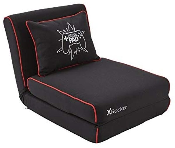 X Rocker Crash Pad Junior Gaming-Klappsessel & Schlafmatratze - schwarz/rot