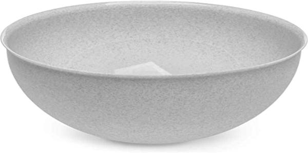 Koziol Palsby L Schüssel, Schale, Schälchen, Salatschüssel, Obstschale, Kunststoff, Organic Grey, 5 L, 3807670